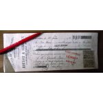 Billet a l'ordre de 1913. graines et fourrage tourteaux farine. boudot & simonin saint l�ger des vignes ...