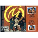 Blake et mortimer paris liege two stamps, 2 fdc same day 15 / 05 / 2004