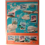 Bloc feuillet 10 timbres france 2002 yvert et tellier bf n47 le sicle au fil du timbre n5 transpors ...