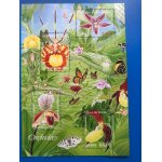 Bloc feuillet 81, 4 timbres, les orchid�es ( aphrodite, papillon, man�l sandres, sabot de v�nus) ann�e ...