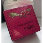 Boite ancienne en mtal les bons biscuits de fabis en grande boite fer familliale comme autrefois