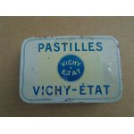 Bo�te ancienne en m�tal pastille vichy
