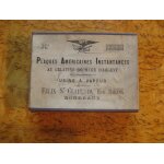 Boite carton ancienne  plaques am�ricaines au g�latino bromure d' argent  st clair bordeaux