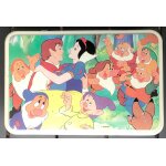 Boite en mtal blanche neige et les sept nain, walt disney, dessin anim, figurine