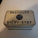 Boite pastille vichy avec son papier d'origine