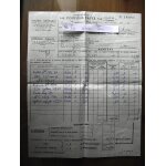 Bordereau des coupons pay�s f�vrier 1964. soci�t� g�n�rale. cr�dit nat 3 / 1 / 2%. f�ts gallay 4%. galeries ...