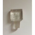 Bouchon ancien en verre molinard avec monogramme m grav� dans le verre