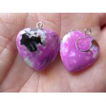 Boucles d'oreilles coeurs en agate. rose, noir, blanc et dor. 2. 3 cm. peuvent etre utilises comme ...