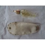 Bouteille vide parfum poivre de caron avec etui marqu� made in france 1950 bouteille baccarat a profil ...