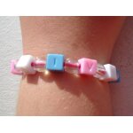 Bracelet elastique enfant poivre blanc (petit poignet) Bracelet elastique enfant poivre blanc (petit poignet)