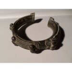 Bracelet ethnique monnaie esclave ancien bronze cuivre