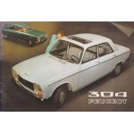 Brochure de 10 pages sur la peugeot 304 berline et break super luxe de 1971