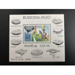 Burkina faso 1994 bl. 141 coupe du monde fifa usa etats - unis world cup football fu�ball soccer