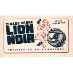 Buvard cirage lion noir
