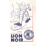 Buvard cirage lion noir