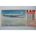Buvard publicitaire zan et les avions - de havilland dh 106 - comet - serie 1