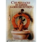 C'est plus facile de garder la bouche ouverte - affiche originale de cinma - format 120x160 cm - jacques ...