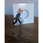 Cadre photo en bois tintin en am�rique