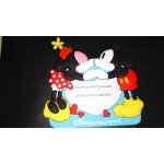 Cadre photo magnet souple disney disneyland paris mickey & minnie love