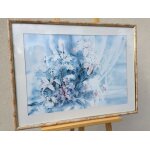 Cadre tableau reproduction aquarelle  potpourri  joyce harumi kamikura art
