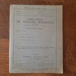 Cahier d'écolier cours moyen de 1907 a 1909 - dictée, géographie, problèmes, composition Cahier d'écolier cours moyen de 1907 a 1909 - dictée, géographie, problèmes, composition