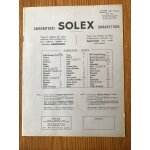 Cahier de r�glages carburateurs solex adaptables aux voitures, camions et tracteurs am�ricains, cahier ...