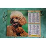 Calendrier almanach des postes ptt 1995 enfant chien yorkshire caniche r�gion jura voir mes autres calendriers ...