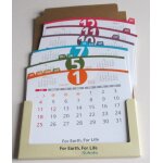 Calendrier chevalet de bureau 2015 kubota (original desk calendar) - 15x13cm - 1 fiche par mois recto ...