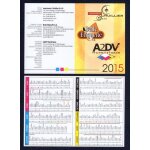 Calendrier de poche 2015 calendar belle etiquette imprimerie a plier