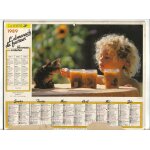 Calendrier ptt 1989