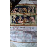 Calendrier torchon anniversaire 1976