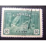 Canada 1946 abattage en colombie britannique yvert n� 223 � fu
