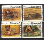 Canada 1972 : indiens canadiens des plaines : objets fa�onn�s / tableau  la chasse aux bisons  de g. ...