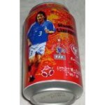 Canette vide mtal coca cola euro 2004 srie limite n5 / 12 bixente lizarazu - 33 cl