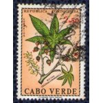 Cap vert 1968 oblit�r� rond used plantes m�dicinales r�cino ricinus communis