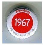 Capsule de bi�re -   kronenbourg   - les ann�es qui comptent - 1967