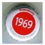 Capsule de bi�re -   kronenbourg   - les ann�es qui comptent - 1969