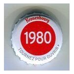 Capsule de bi�re -   kronenbourg   - les ann�es qui comptent - 1980