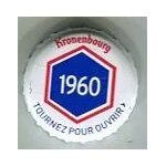 Capsule de bi�re - kronenbourg - les ann�es qui comptent - nouvelle s�rie limit�e - 1960 bleu