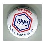Capsule de bi�re - kronenbourg - les ann�es qui comptent - nouvelle s�rie limit�e - 1998 blanc