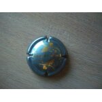 Capsule bouchon de champagne bleue motifs grappes