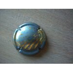 Capsule bouchon de champagne bleue motif vignes