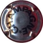 Capsule de champagne =  champagne  en bleu sous fond m�tal