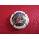 Capsule de champagne de castellane  ; joueurs de cartes ;