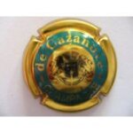 Capsule de champagne de cazanove or bleu et noir