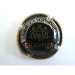 Capsule de champagne de la marque  drappier . noir et or