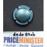 Capsule de champagne g�n�rique : bulles (gris - bleu & or)