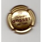 Capsule de champagne gosset or et noir