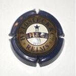 Capsule de champagne heidsieck & c tour bleu fond blanc