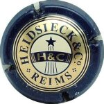 Capsule champagne heidsieck - noir or et blanc